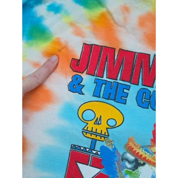 Vintage Jimmy Buffett Shirt Mens L Tie Dye Coralreefer Band Tiki Time Tour 2003 - Picture 6 of 6